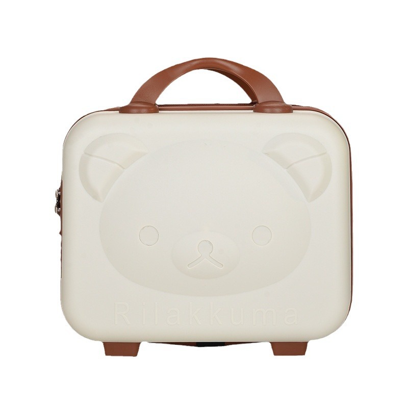 Maleta de 14 pulgadas maquillaje acompañante regalo de mano maleta de viaje mujer ppp mini oso caja de contraseña bolsa caja de regalo al por mayor