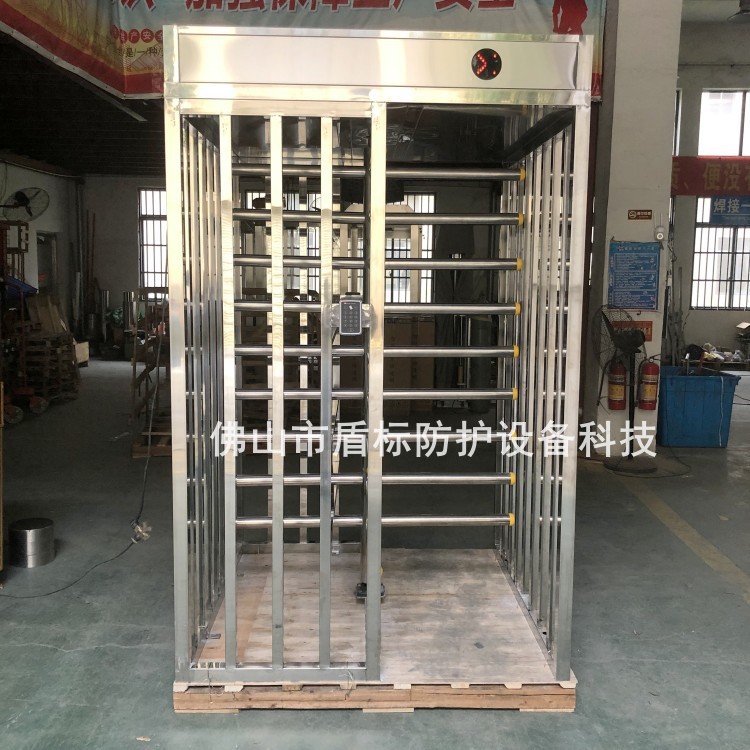 全高栅栏封闭式刷卡门禁电动旋转匝 防止逆不锈钢通道辊闸机