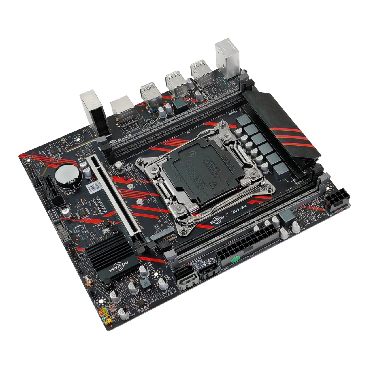 Материнская плата X99-K4, новый чип X99, DDR4, четыре слота, LGA2011-3, поддержка NVMe/SATA для настольного ПК