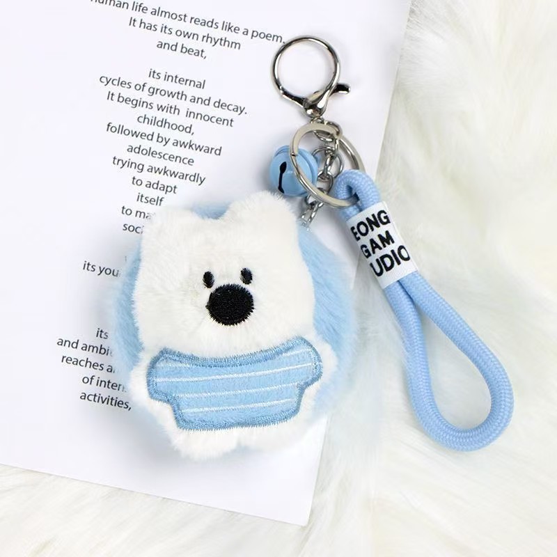Espejo de Maquillaje Portátil de Felpa de ABS y Peluche Corto Multifuncional para Bolso image 8