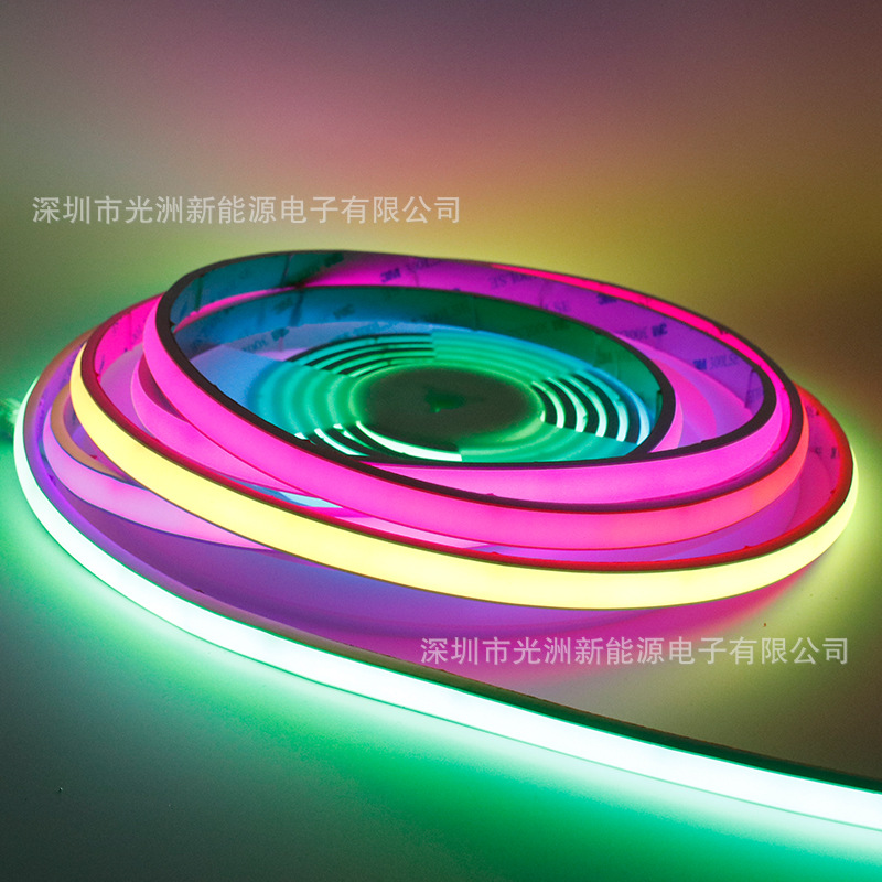 COB 방수 램프 매직 컬러 압출 오일 스트립 바 분위기 빛 LED 야외 방수 지능형 음성 제어 경마