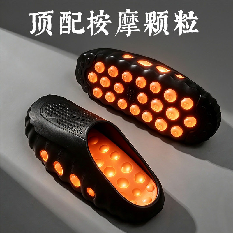 Dép lê thể thao bít mũi nam đế dày massage, đi ngoài trời — 287 Hoa Lan Sương Mù Xám, 287 Xám Cam, 287 màu đen, 287 màu đỏ