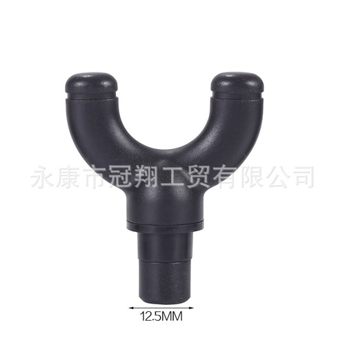 12.5mm Muscle Relaxer Foam Roller Gun Head Household Fitness Massage Stick Metal ABS PP Massage Head Accessory