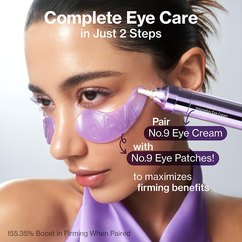 Cross-border No.9 Eye Cream, crema para los ojos de retinol, estiramiento alrededor de los ojos, desvanecimiento de las líneas finas, mejora las círculos oscuros.