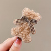 Hairgrip, crab pin, hair accessory, plush hairpins, small bangs, puffer ball, internet celebrity