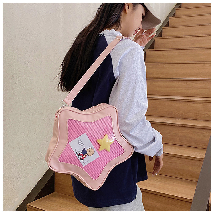 This year's popular color bags, 2025 new star bags, Japanese-style sweet single-shoulder bags, crossbody bags, women's bags, cross-border undefined