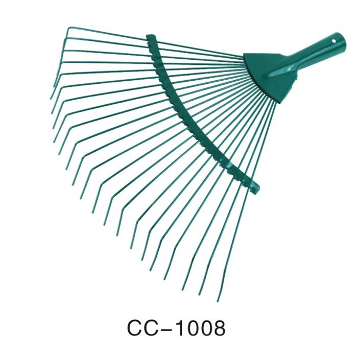 厂家直销 22齿钢丝固定草耙  园林工具 草耙落叶耙枯叶耙户外