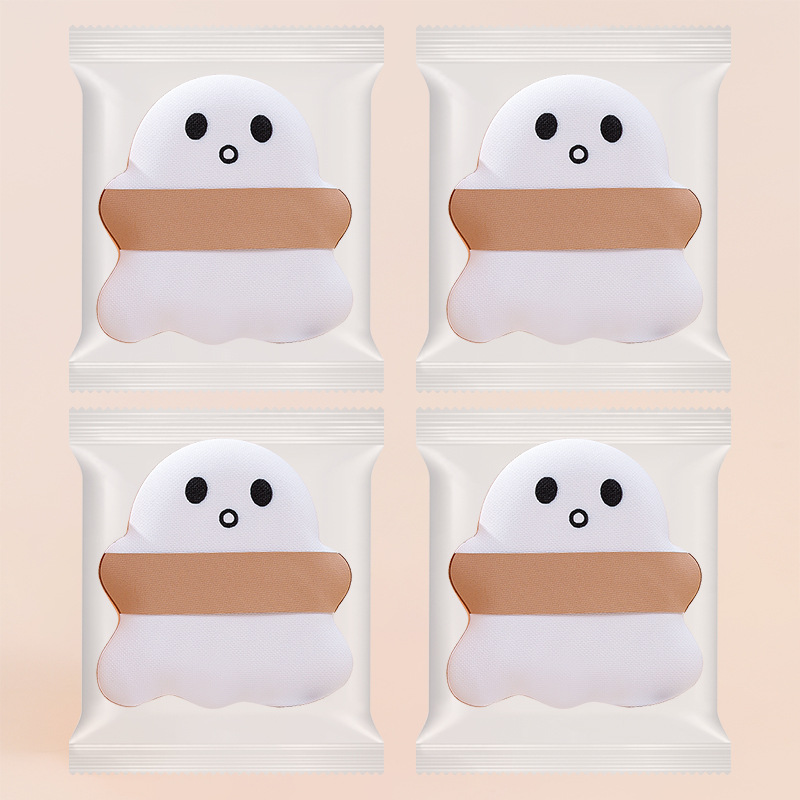 Buen cachorro, muñeco de nieve, algodón de azúcar, soplo de polvo, cojín de aire suave, soplo de maquillaje, seco y húmedo, doble uso, no comer polvo, maquillaje de belleza, esponja de huevo