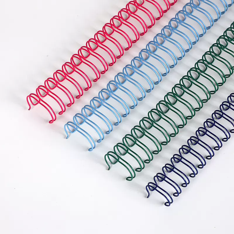 金属台挂历笔记本金属双线圈活页环尼龙包胶铁线圈书桌手帐创意