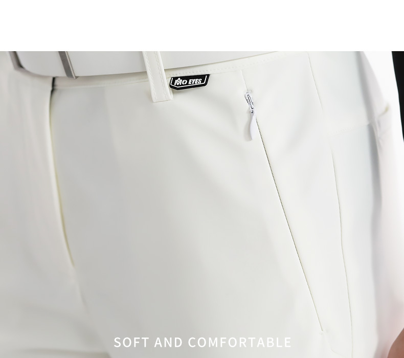Quần golf nữ ống loe dài tôn dáng, túi khóa kéo ẩn, phong cách thu đông — M23KUZ013-quần đen, M23KUZ013-Quần Trắng chi tiết 13