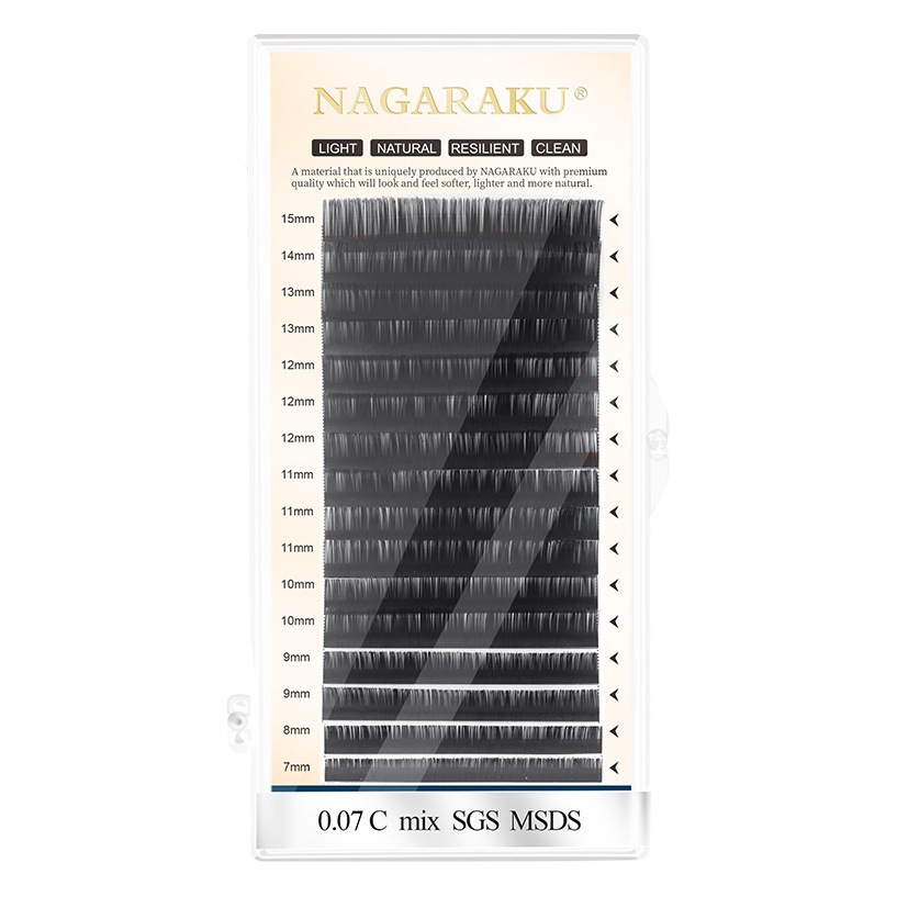 NAGARAKU0.07 sola Ronda pelo tomar más cómic hadas girasol suave terciopelo injerto pestañas postizas