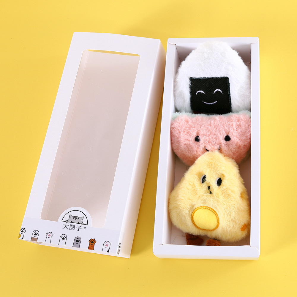 쌀 공 3 조각 선물 상자