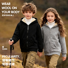 羊羔绒外套男女童秋冬2025新款儿童中小童洋气加厚保暖潮一件代发