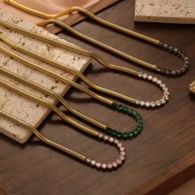 ԭ����Ʊ�ɫԲƬ��ƺڵ�ʯ���鴮��diy������Ʒ�����������