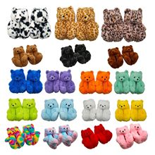 跨境泰迪熊毛绒拖鞋teddy bear slipper男女生居家保暖棉拖鞋