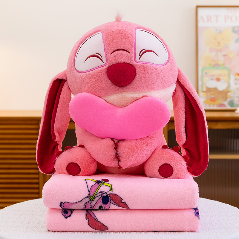 Manta de aire acondicionado de dibujos animados, almohada, edredón, almohada de siesta multifuncional dos en uno, venta directa de fábrica, comercio exterior al por mayor