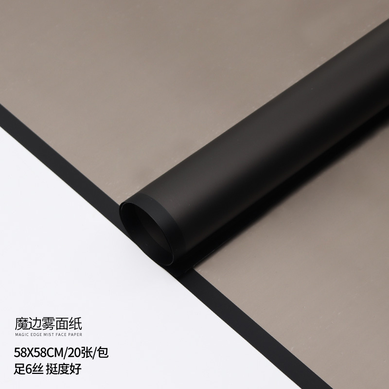 Embalaje de flores Papel de haz coreano Florería Ramo Material de embalaje Papel mate translúcido Papel liso coreano Papel de flores