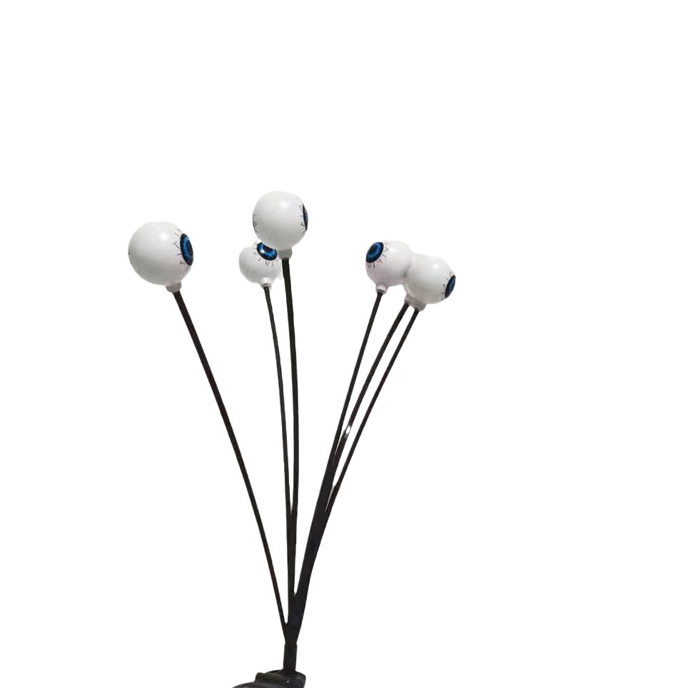 Transfronterizo al aire libre Halloween globos oculares horror Cadena de luz solar patio jardín diseño impermeable tierra lámpara Decoración