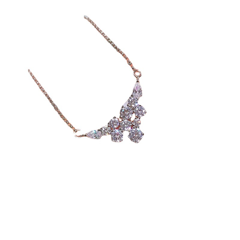 Collana donna elegante ali stellari in argento placcato_voghion.com