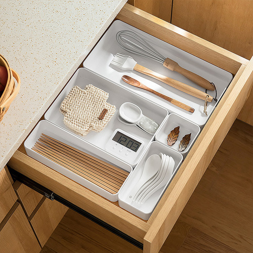 Drawer storage box kitchen partition chopsticks cutlery cutlery organizer office stationery cosmetics desktop storage