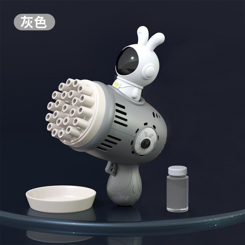 Nueva máquina de burbujas de mano de astronauta de celebridades de Internet de 32 orificios, sin fugas, pulverizador de burbujas completamente automático, juguetes para niños al por mayor