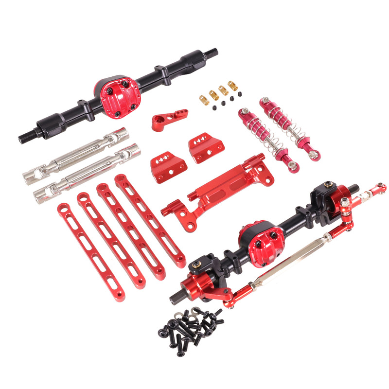 Mangniu 1/12 MN82 LC79 MN78 remote control car parts metal upgrade front and rear assembly kit