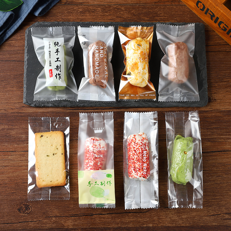 网红奶酥包装机封袋奶糕鱼形糯米船透明曲奇饼杏仁雪花酥烘焙自封