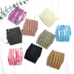 新款隨身摺疊發箍女夏外出伸縮百變網紅磨砂帶齒防滑發卡發箍髮飾