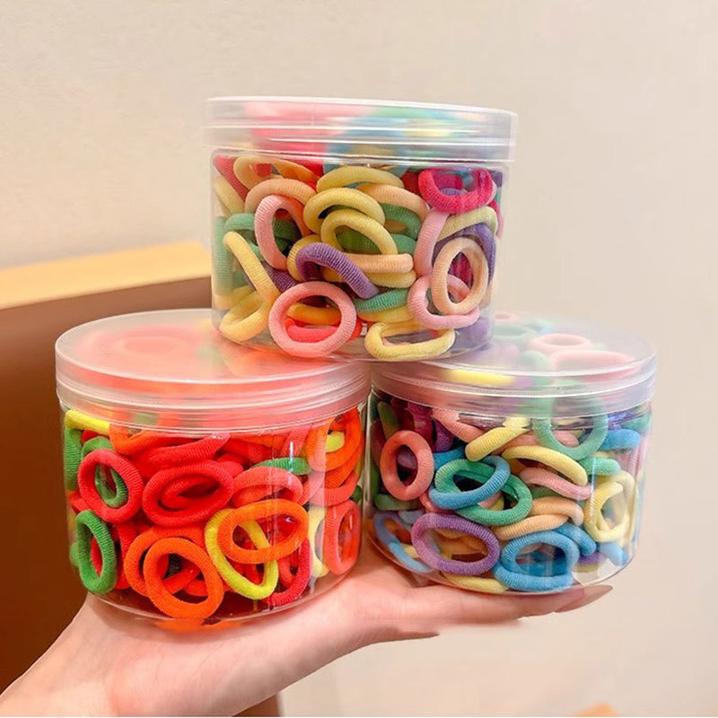 Pequeño anillo de cabello para niños anillo de toallas para niñas cuerda sin costuras correa de cabello para bebés anillo de pulgar adornamiento para el cabello al por mayor