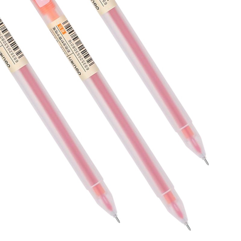 Deli a119 color gel pluma papelería firma pluma para estudiantes color simple agua pluma marcado pluma