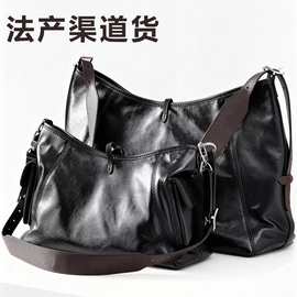 原厂渠道货carryall中号跳码芯片油蜡羊皮黑武士小号购物袋斜挎包
