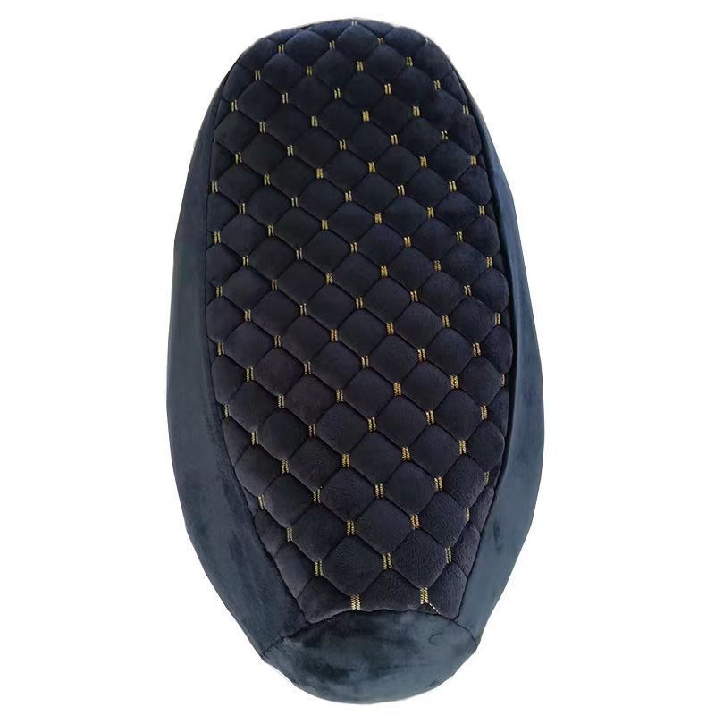 Electric car seat cover thickened fleece-lined motorcycle seat cover autumn and winter warm cotton seat cover battery car seat cover