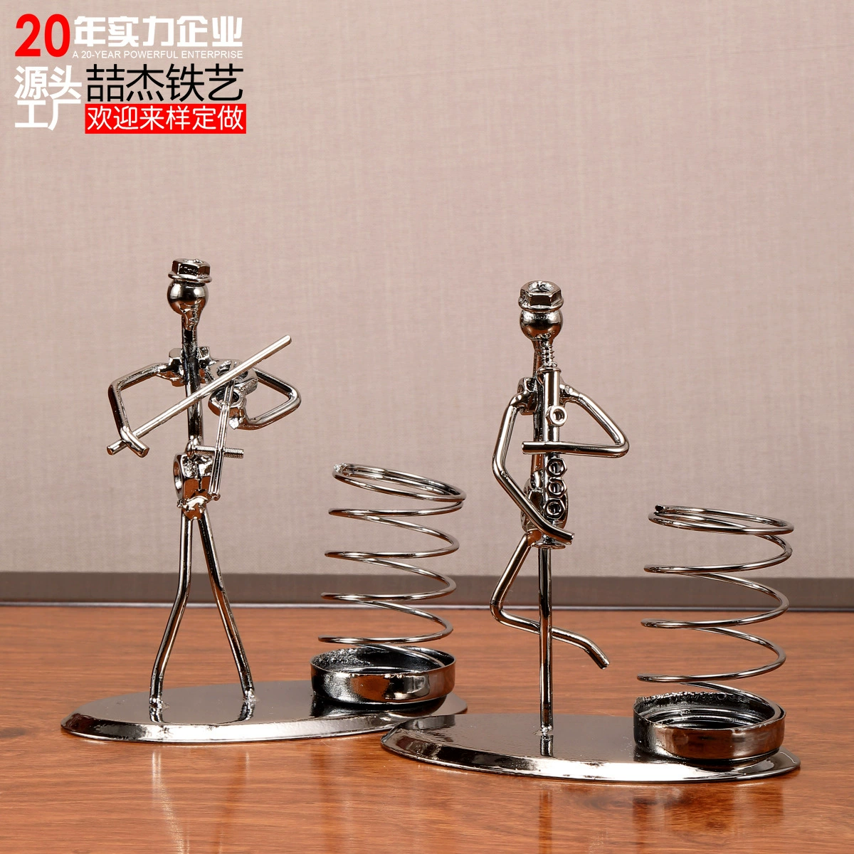 Производитель спот Ironman музыкант ручка держатели для подарков для студентов Подарки для студентов креативные ретро металлические инструменты