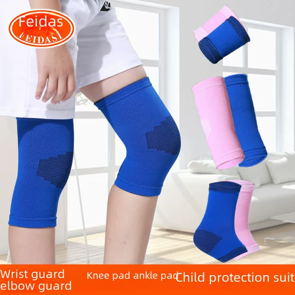 Children's Knee Protection Wrist Suit Warm Protection Crawling Dancing Basketball Roller Skating Sports Protective Suit for Hair
