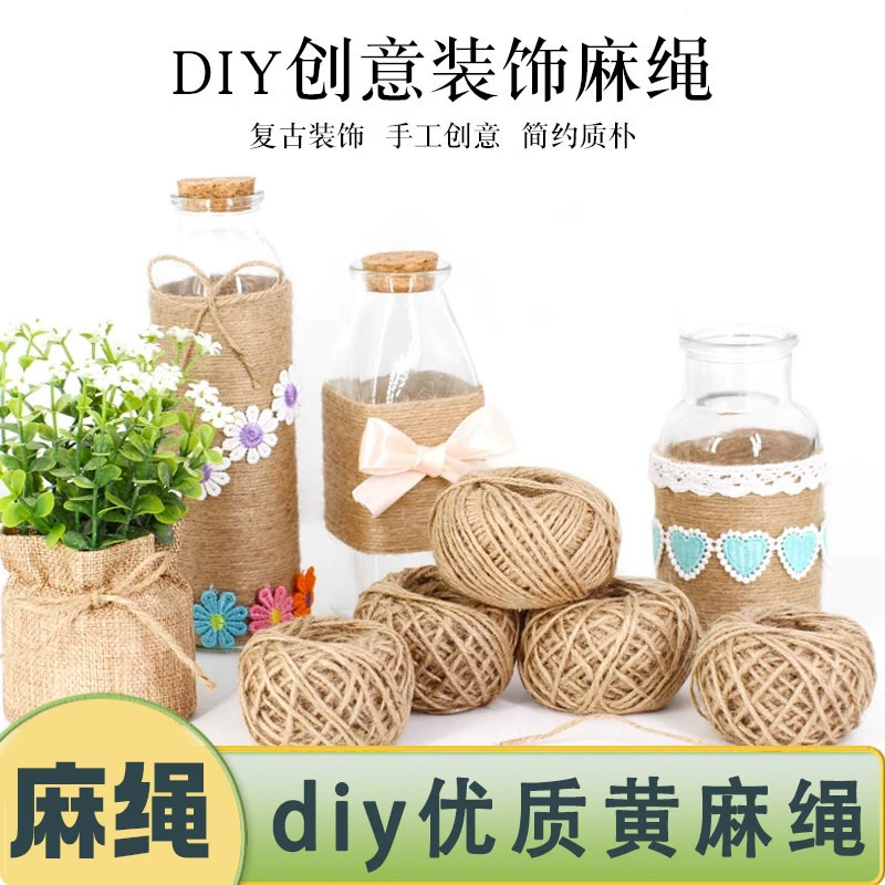 Шпагат ручной работы Шпагат связывает веревку для кошек, лазай декоративный шпагат упаковка шпагат для детского сада украшения ручной работы шпагат