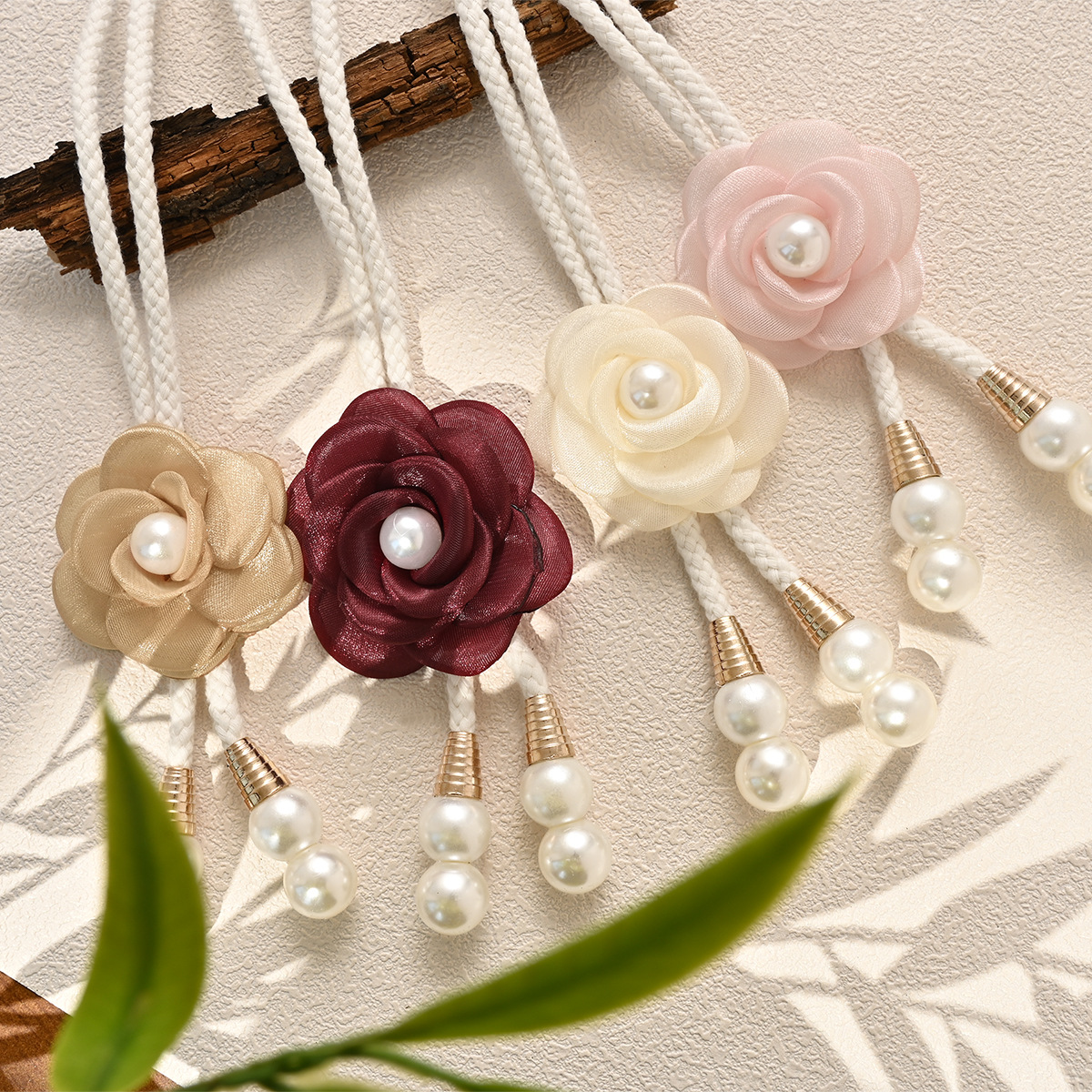 Transfronterizo nuevo camellia oriental 2 accesorios de correa de cortina universal cortina accesorios de decoración fábrica al por mayor