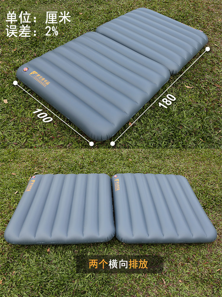 Car inflatable bed, SUV air mattress for the back seat, sleeping pad, portable bed sleeping pad for the rear seat, height-increasing cushion