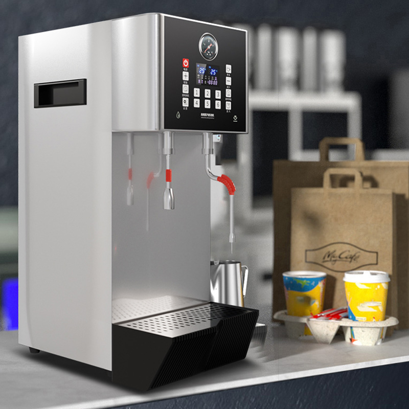 Beneficio mutuo líquido cristal máquina de agua de vapor comercial tienda de té de leche Máquina de vapor automático máquina de calefacción de té de leche