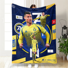 FIFA亚马逊世界杯足球球星法兰绒毛毯数码印刷足球纪念毯子盖毯