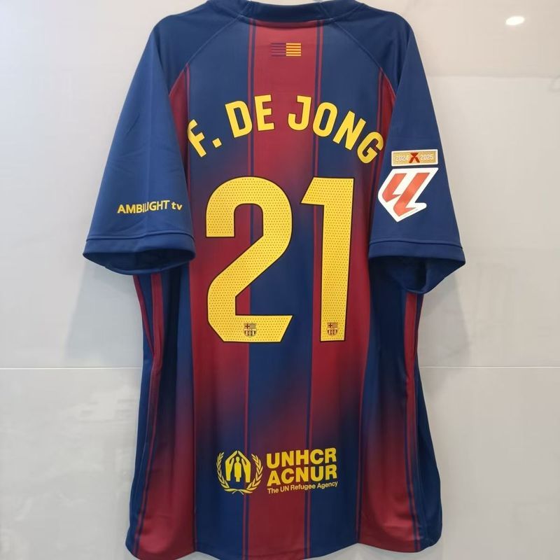 25-26 バルセロナ ジャージ 10番 アマール 11番 ラフィナ 14番 ラッシュフォード ホーム＆アウェイ サッカーユニフォーム|undefined