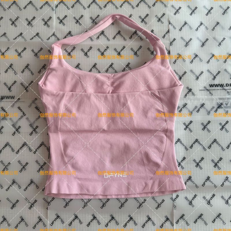 DFYNE速卖通美背挂脖背心瑜伽运动健身修身带胸垫女辣妹百搭文胸|undefined