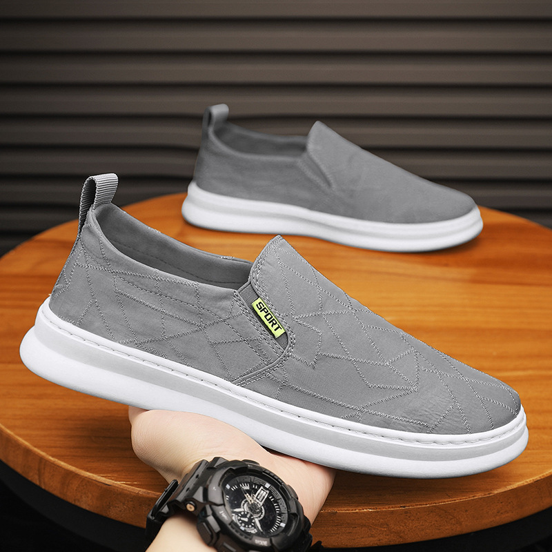 Zapatos de lona Zapatos planos casuales transpirables de verano para hombres Zapatos de trabajo de todo fósforo Zapatos de tela perezosos viejos de Beijing