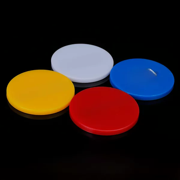 New Five-Color Texas Size Blind Account Code Bigblind Size Blind Annotation Full Embossed Allin Plastic Poker Chip