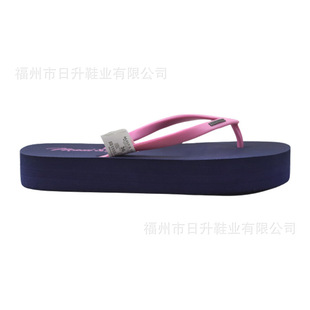 OEM�������Q��ɫPVC������ЬŮʿ���PE�A�_�� Platform Slippers