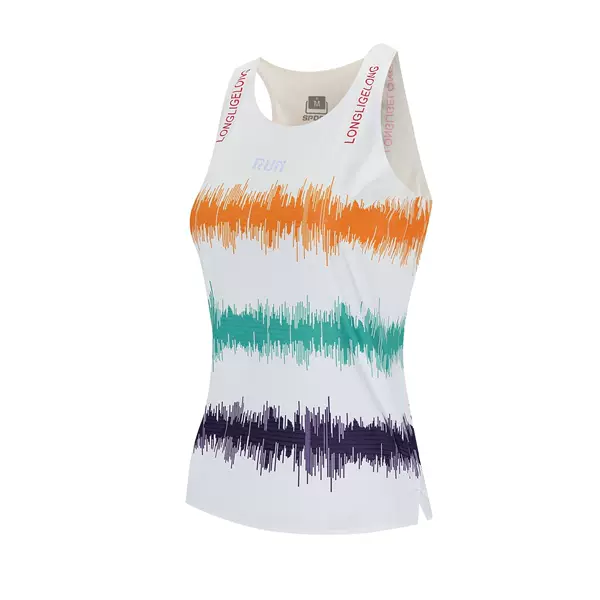 Running Vest Seamless Adhesive Printing Men's and Women's Moisture Absorption Lightweight Fitness Top Marathon Quick-drying Summer Clothes
