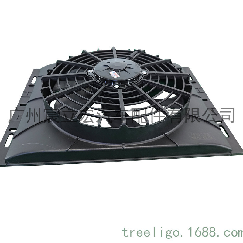 Venta al por mayor 14x18 alta potencia coche aire acondicionado refrigeración ventilador electrónico 12V/24V coche modificado accesorios de aire acondicionado