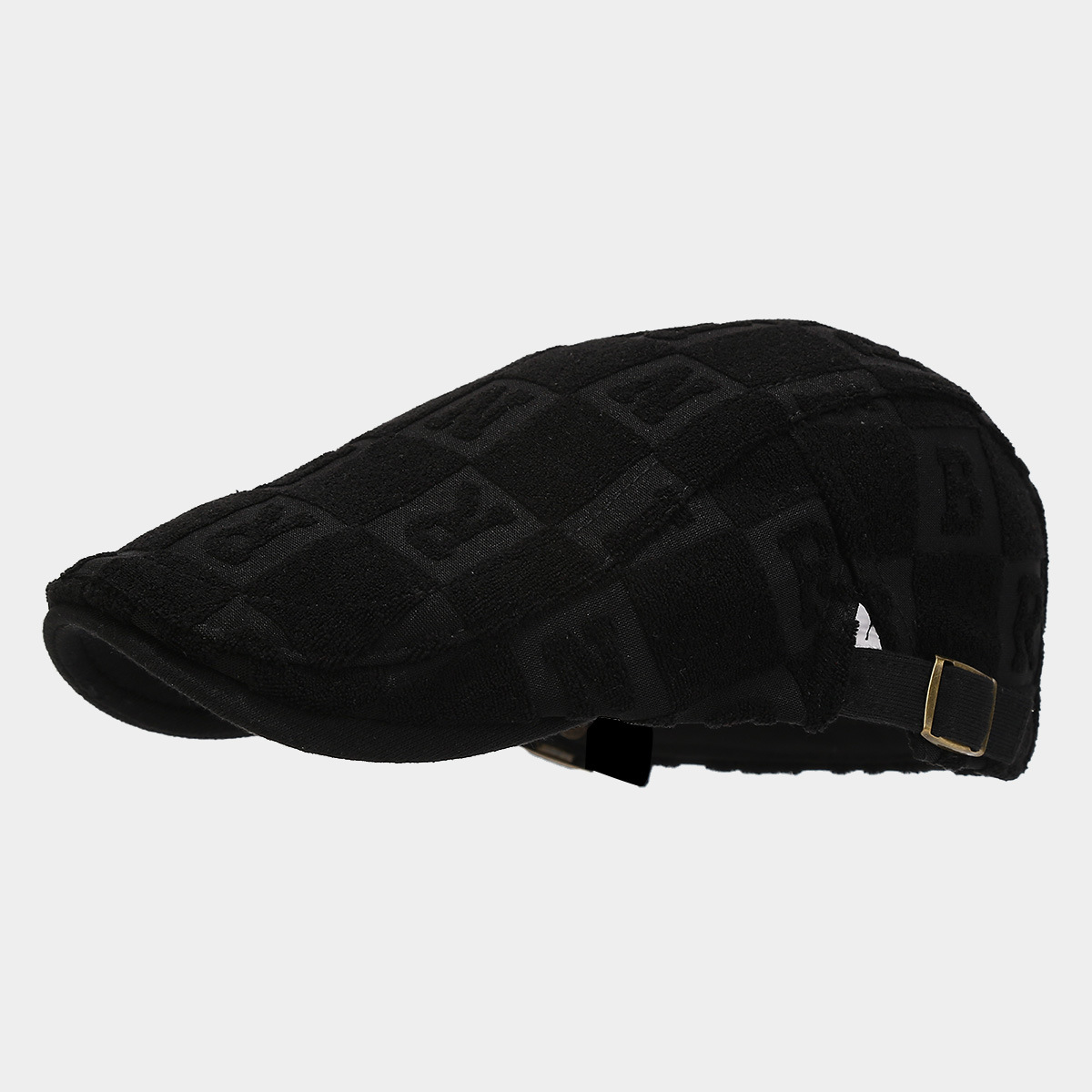 Moda europea y americana retro letras hacia adelante sombrero hombre literatura y arte casual Boina inglesa pareja herramienta de bisel corto sombrero de lengua de pato