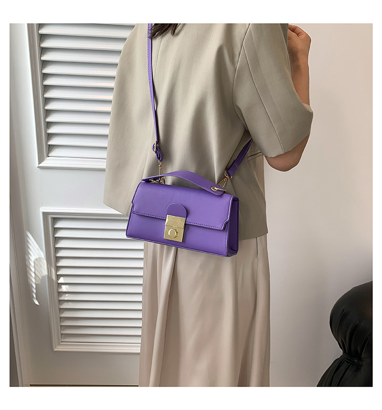422g Weight Lock Fashion Element Lock clasp Closure Type Single Shoulder Strap Strap Type Square Bag Bags Type Daily, Street Occasion Pu Leather Material Solid Color Pattern All Seasons Season Women's Gender Elegant, Streetwear Style Square Shape Small Size Women's Small Pu Leather Solid Color Elegant Streetwear Lock Square Lock Clasp Square Bag 21