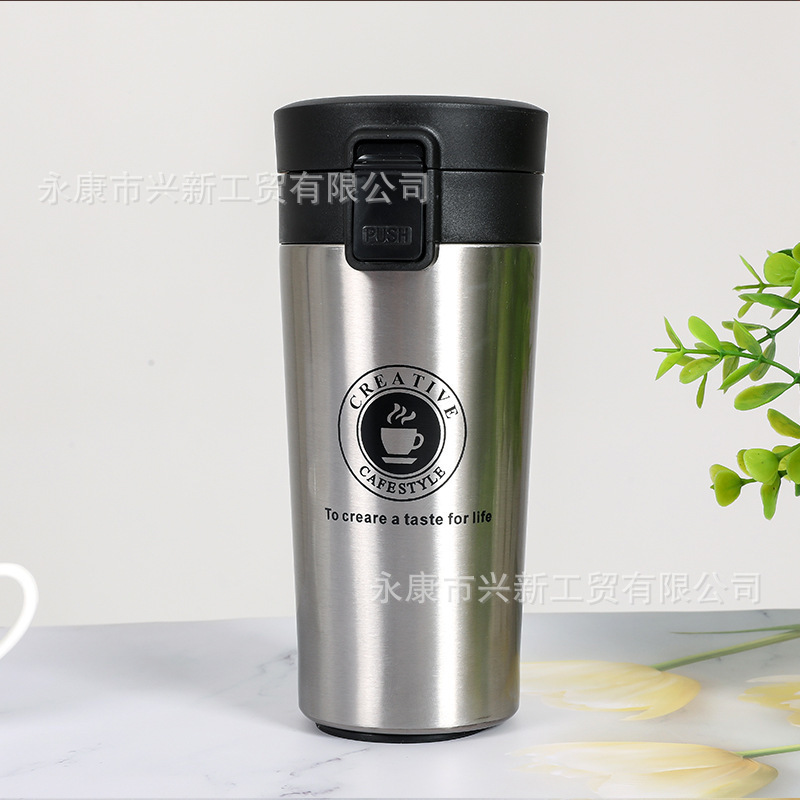 高颜值304不锈钢二代咖啡杯便携式保温杯创意简约车载水杯新批发|undefined