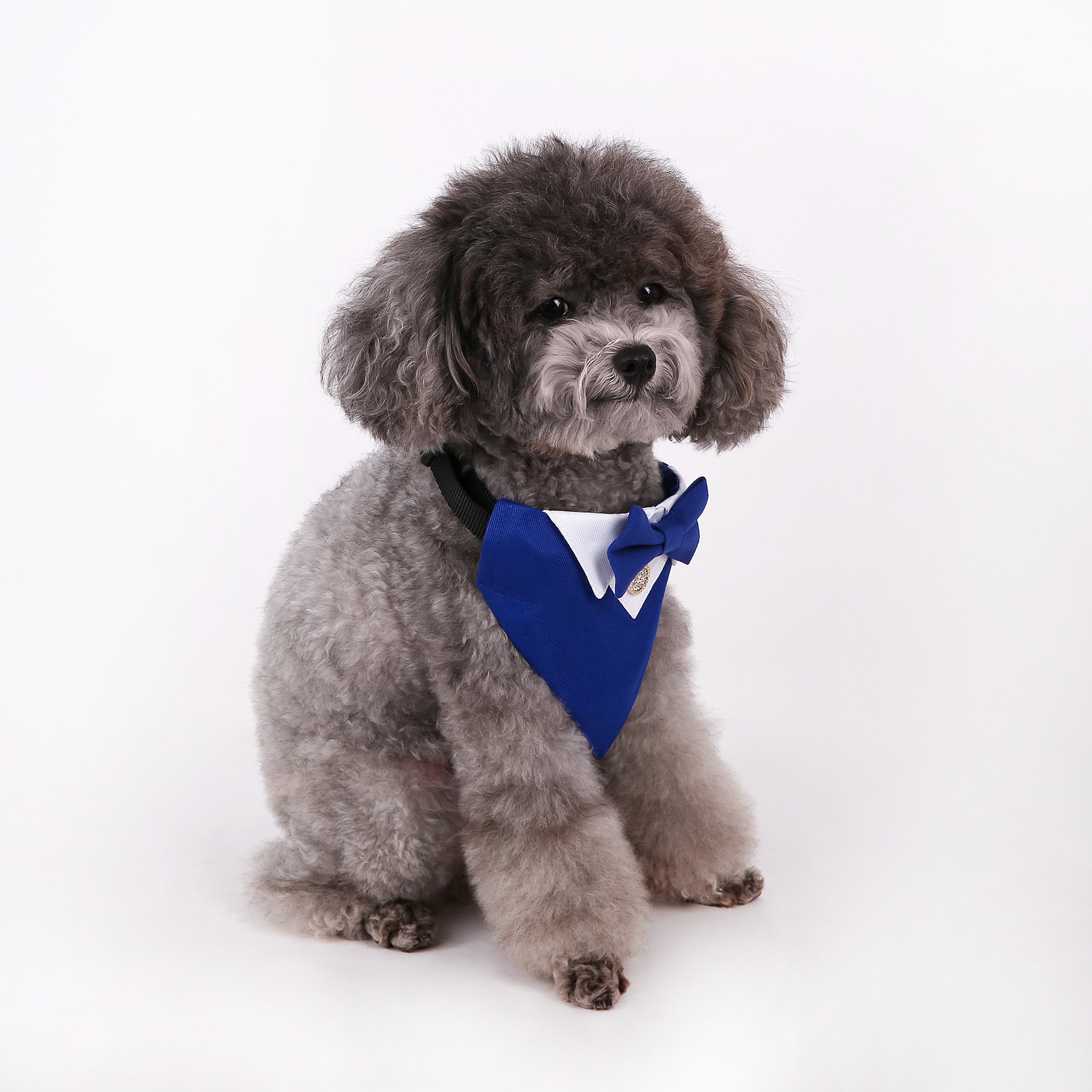 Navidad Año Nuevo transfronterizo perro británico estilo boda traje perro collar toallas de saliva para mascotas toallas de triángulo